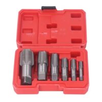 6-teiliges NPT-Rohrgewindebohrer-Set aus Kohlenstoffstahl mit verschiedenen Größen, ideal für DIY-Projekte und Reparaturarbeiten