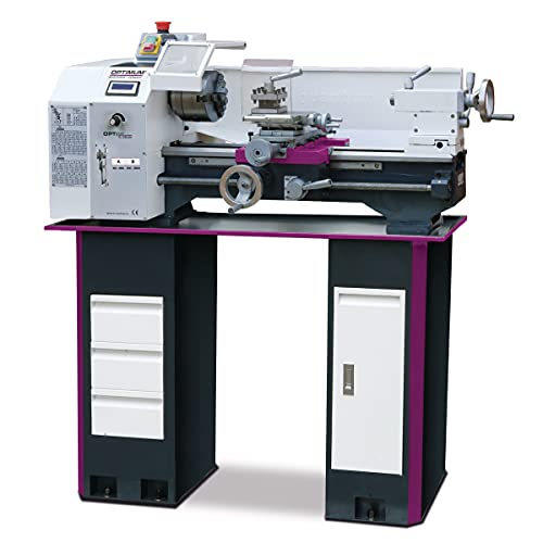 Hochwertige Drehmaschine für Profis und Hobbyisten, Optimum Drehmaschine OPTIturn TU 2304 mit robustem Aufbau und genauen Abmessungen, ideal für präzise und effiziente Dreharbeiten