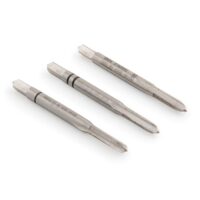 Set aus drei HSSG-Gewindebohrern für M3,5-Metrisch-Threading, geeignet für Innengewinde nach DIN 13
