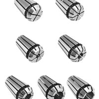 QWORK 7-er Set ER11 Spannbuchsen Set mit Durchmessern von 1,0 mm bis 7,0 mm für CNC Fräsen und Graviermaschinen - Hochklemmkraft Werkzeug