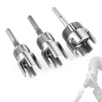 Rohrgewindeschneider-Set 3-teilig, 1/2 Zoll, 3/4 Zoll, 1 Zoll - Innen- und Außengewindeschneider für PVC, PP und PE Wasserrohre