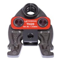 ROTHENBERGER Pressbacke Compact, TH Pressbacken Kontur, 20mm Arbeitsbereich Durchmesser. Hochwertiges Werkzeug für die Installation von Pressfittingen mit kompaktem Design und Dura-Lazar-Tec-Verfahren.