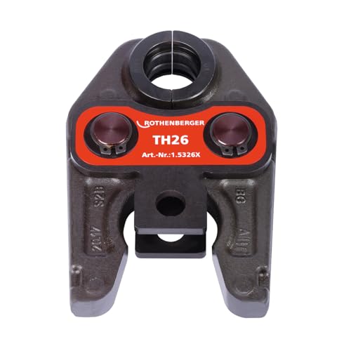 ROTHENBERGER Pressbacke Standard, TH Pressbacken Kontur, 26mm Arbeitsbereich Durchmesser, hochwertiges Werkzeug für die Installation von Pressfittingen mit TH-Pressbacken-Kontur und Arbeitsbereich Durchmesser von 26mm