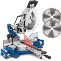 Scheppach Kappsäge HM305SL mit 2.Sägeblatt Ø305mm, Laser und Softstart für Heimwerkerbetrieb