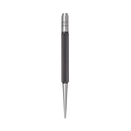 Starrett 816A Stechstanze, hochwertiges Werkzeug für präzise Positionierungen und Bohrungen, mit Länge von 4" und konischem Spitzendurchmesser von 5/64"
