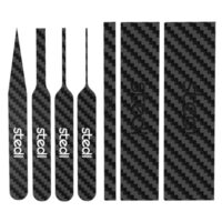 Kohlefaser-Schleifstab-Set mit 7-teiligen Set, ideal fuer Hobby-Modell-Werkzeuge, professionelle Schleifstäbe fuer klebriges Schleifpapier