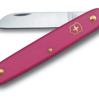 Blumenmesser von Victorinox, Gartenmesser, Schweizer Taschenmesser, Floristenausstattung, scharfe Klinge, gerader Griff, pink