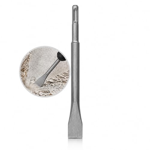 Weischer SDS Plus Flachmeißel 600 mm / 20 mm breit für Mauerwerk, Fliesen, Beton und Stein - stabiler & bruchfester Meissel