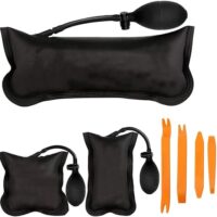 Professionelle Nivellierung mit Air Wedge Tasche Pumpe, Werkzeug für perfekte Installationen von Autos und Fenstern
