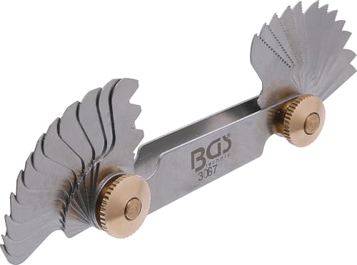 Gewindeschablone BGS 3067 für professionelles Heimwerken, hochwertiges Material, verschiedene Steigungslehren