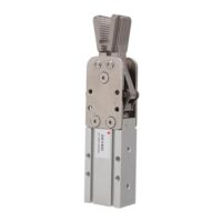 Pneumatischer Mini-Greifer mit doppelter Wirkung für industrielle Automatisierung und Fabrikwerkstatt, 1 KN Klemmkraft, Hartmetallmaterial, 20 Mm Hub