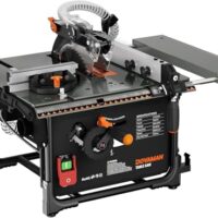 Tischkreissäge mit 98% Staubabsaugrate, 2000W und Sanftanlauf-Technologie für sichere Starts bei Holzarbeiten und DIY-Projekten