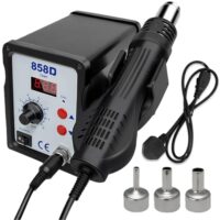 Heißluft Lötstation 700W mit Digitalanzeige, SMD Entlötstation für Elektronikreparaturen und -projekte